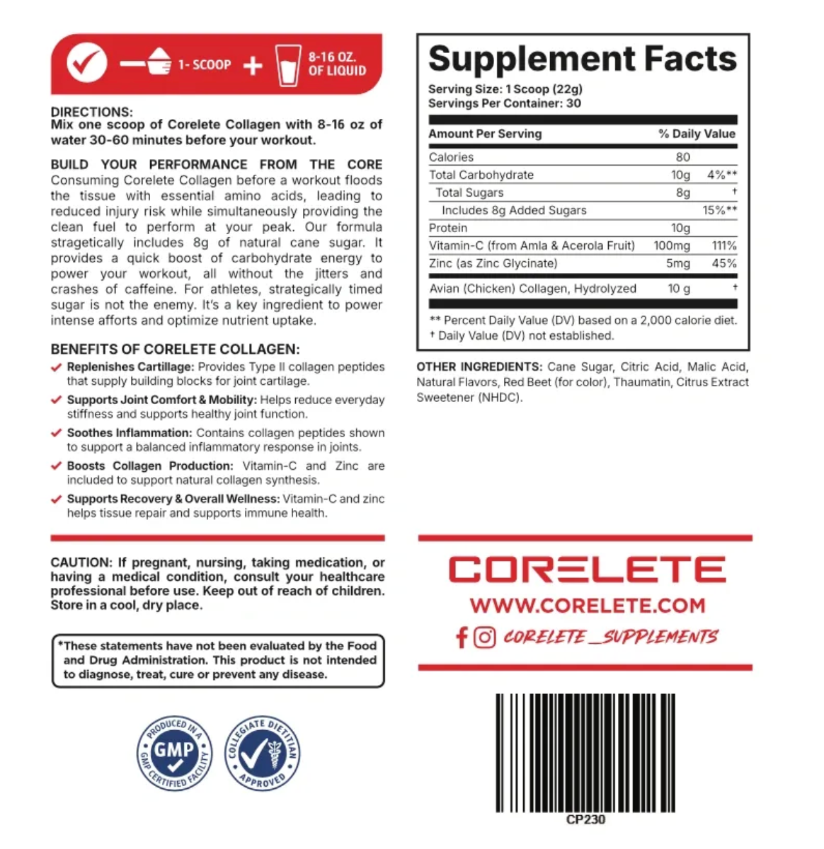 Corelete Preactive Collagen Cherry